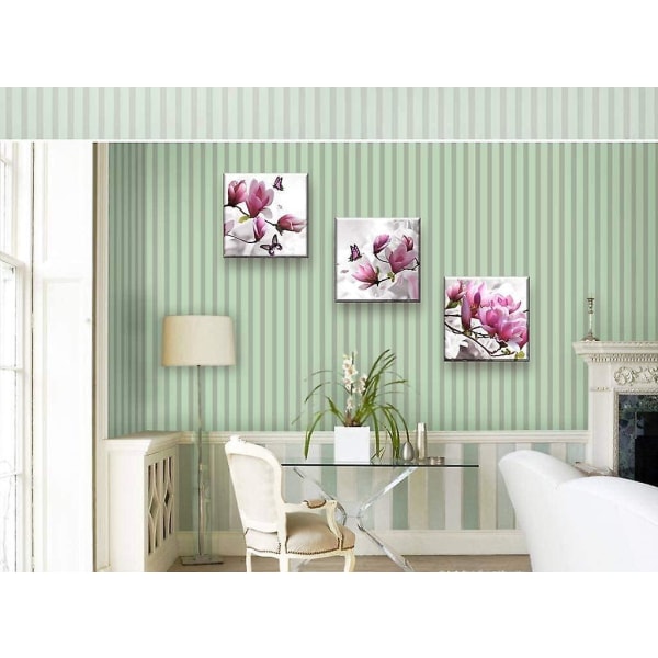 "Elegant orkidéblomster lærredstryk - moderne vægkunst til badeværelset - klar til at hænge"