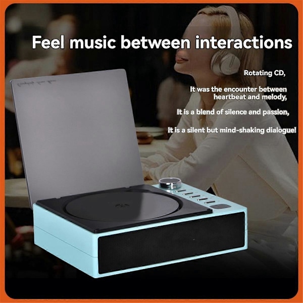 Bärbar CD-spelare Bluetooth Digital Optisk Utgång A