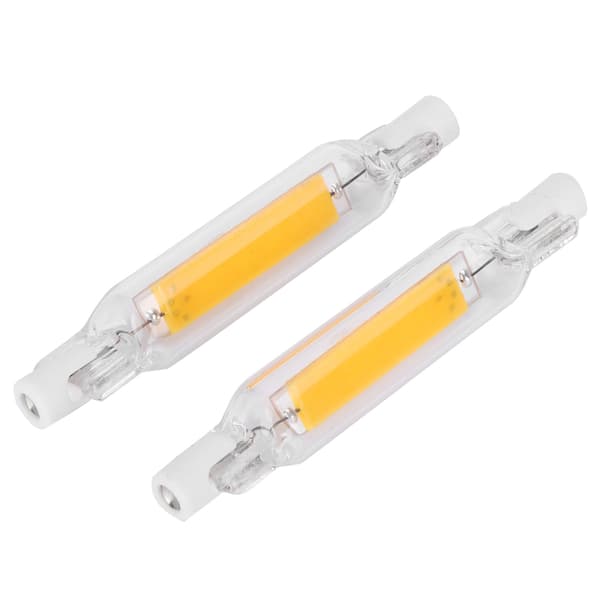 2 stk. R7S COB-pære 5W 78mm Highlight Dobbel Ended Flood Light Source Tilbehør 230V Varmhvit 3000K