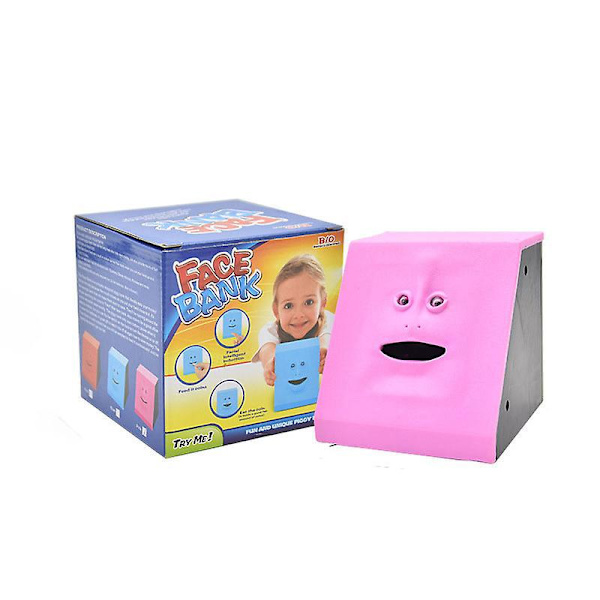 Pink Face Bank Automatisk Spargris för barn
