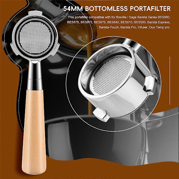 54 mm pohjaton portafilter Express BES870XL A -laitteelle