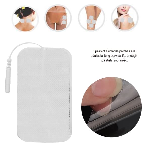 10 stk. Elektrodeplaster Fysioterapi Udskiftningspude til Kropsmassageapparat