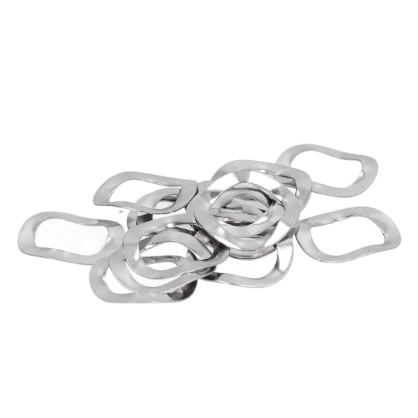 100 stk Wave Washer Sortiment Kit Crinkle Wavey Skiver A2 rustfritt stål Festemiddel HardwareM6