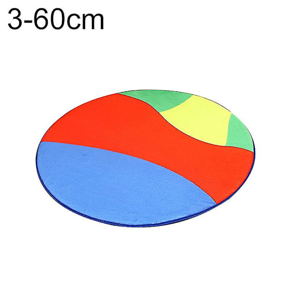 Jalkapallo- ja koripallokuvioinen pyöreä tuolimatto kodin tai toimiston sisustukseen 60cm3