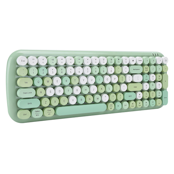 MultiDevice Keyboard Bluetooth 5.1 Langaton näppäimistö kannettavalle matkapuhelintabletille (vihreä)