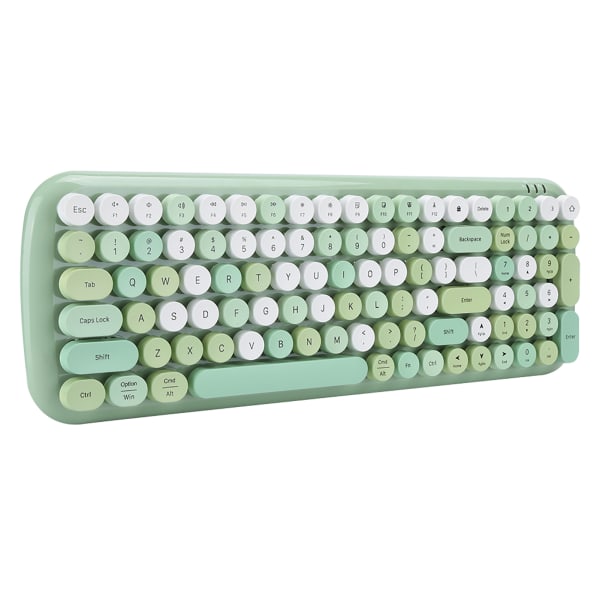 MultiDevice Keyboard for Bluetooth 5.1 Trådløst tastatur for bærbar mobiltelefon-nettbrett (grønn)