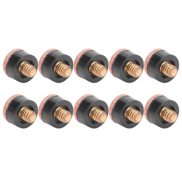 10 stk Biljard Snooker Pool Cue Pole Tip Reservedeler Utstyr Tilbehør (12mm)