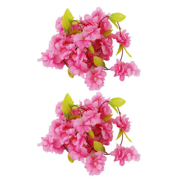 2 stk. kunstig wisteria dekoration smuk silkeblomst kunstig faux indendørs vin wisteria ornament