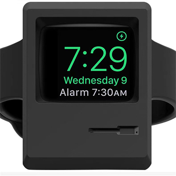 Watch Silikonkompatibelt Bärbar Multifunktionell Watch för IWatch Black