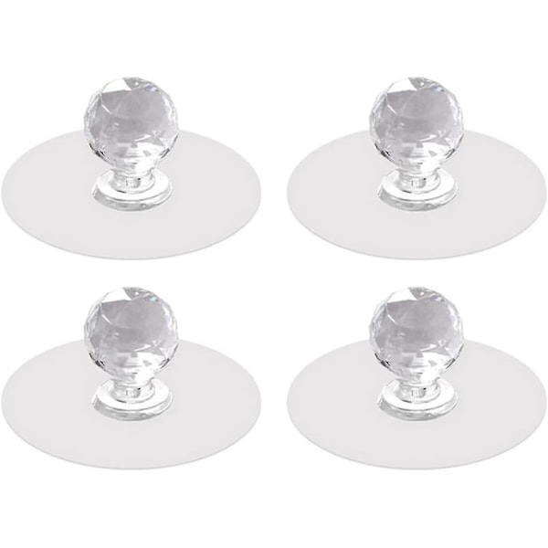 Klara Skåpsknoppar, Diamantformade Draghandtag för Garderob, Kökslucka, Badrumskommod, Möbel Dörr Fönster, Självhäftande