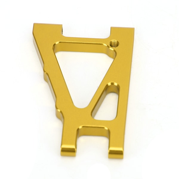 2PCS Alloy främre nedre armuppgraderingsdelar Passar för KYOSHO 4WD Optima 1/10 terrängfordon (gul)