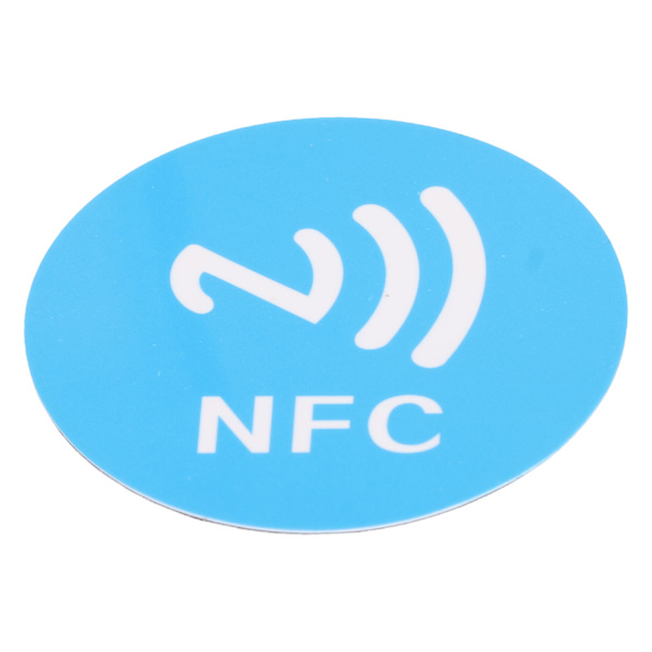 20 STK NFC-klistremerker PET 40 mm lette lesbare skrivbare NFC-etiketter Telefonbaksideklistremerker Blå