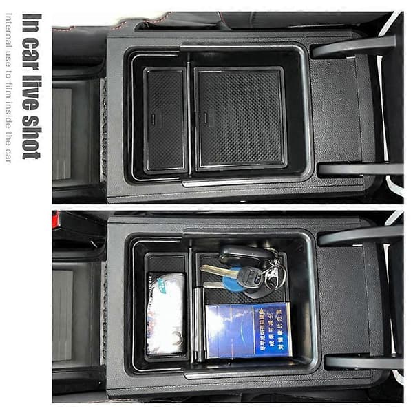Car Center Console Storage Box for MG 4 MG4 EV MuLan 2023, Center Console Organizer, Container, Tray Black