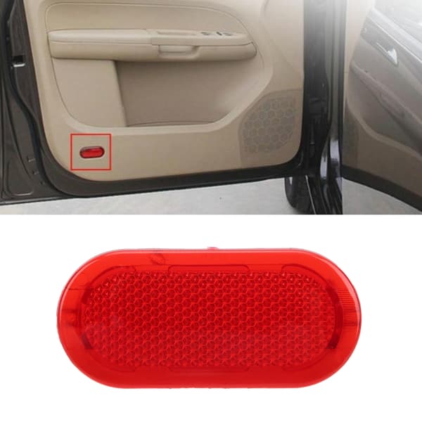 Bildørreflektor Rød Trim Panel 6Q0947419 Auto Modifikasjon Passer for Caddy/Touran 2006‑2015