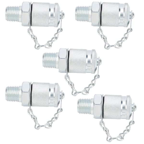 5 st hydraulisk testadapter gängtestkopplingar tryckmätning PT/PPTNPT1/4