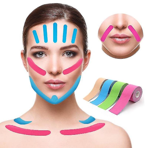 Kinesiology Tape for Face V Line Neck Eyes Lifting - Wrinkle Remover Facial Skin Care Tool