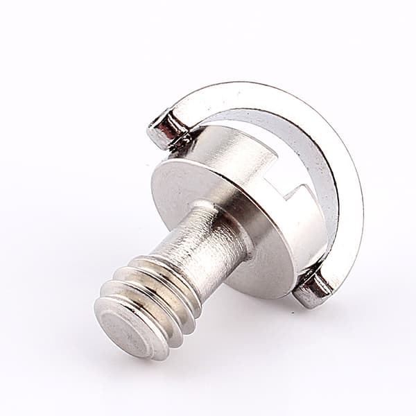 Kamerastativ Quick Release Plade Fikseringsskrue - Rustfrit Stål 1/4 tomme D Ring