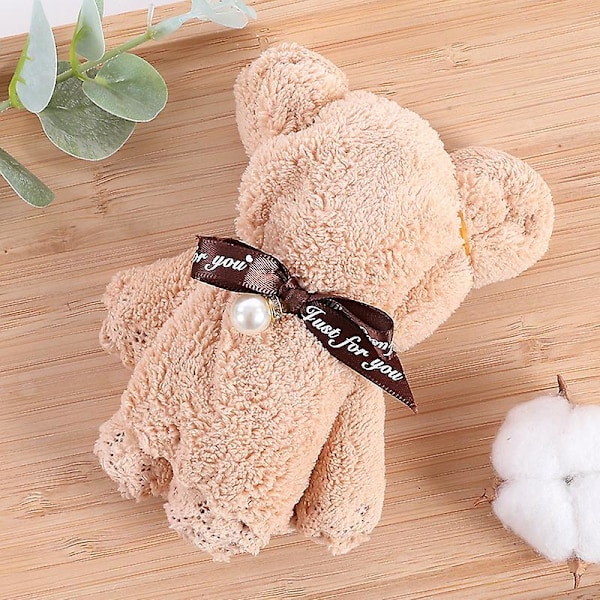 4 stk. Bjørne Gave Par Bryllupsinvitationer Souvenir Teddybjørn Plys Håndklæde Pink Hvid Blå Takke Gaveidé Kvinder Dåb Bryllup Teddybjørn Tilbehør