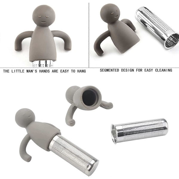 2 Stycken Teinfusers Teinfuser för Teinfuser 304 Rostfritt Stål Tesilar Idealiska för Ditt Ekologiska Te Löste Kaffe Kryddor och Löst T