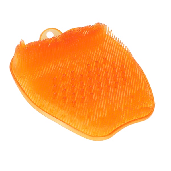 Bruser fodmassager scrubber med sugekop Dyb rengøring Fremme blodcirkulationen Blød silikone fodscrubber måtte orange