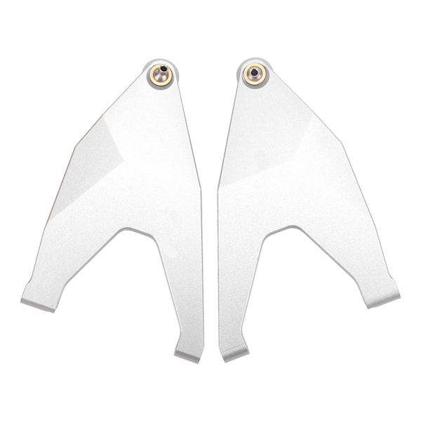 2 st framre nedre upphängningsarm dragstång länk CNC-bearbetning RC Retrofit uppgraderingsdelar för TRAXXAS UDR 1/7 RC bil silver