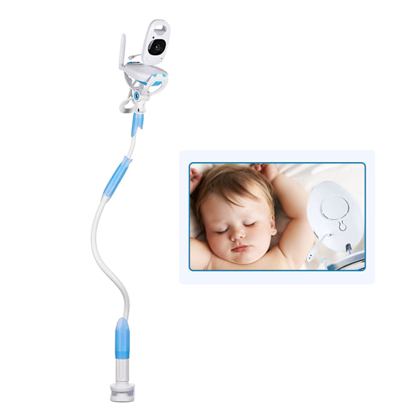 Universell 360° roterande babymonitorhållare med halkfri förstärkningsplatta