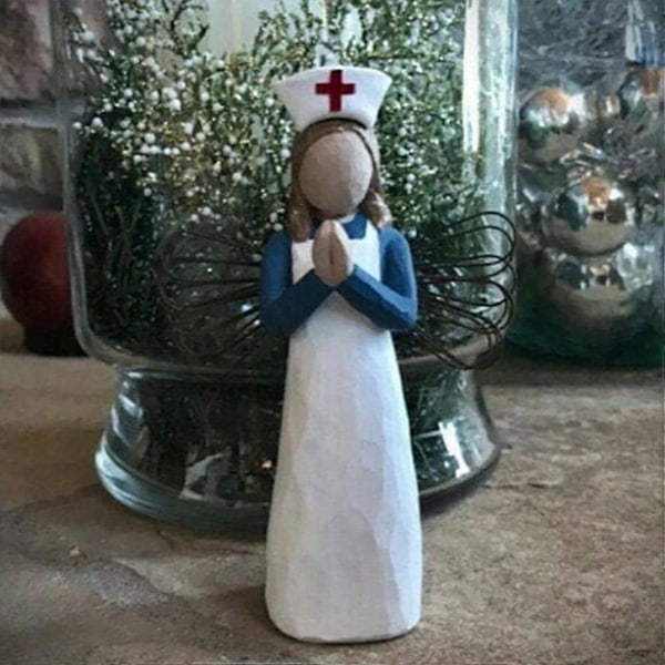 Sygeplejerske Figur Resin Sygeplejerske Skulptur Sygeplejerske Figur Statue Hjem Ornamenter Dekoration