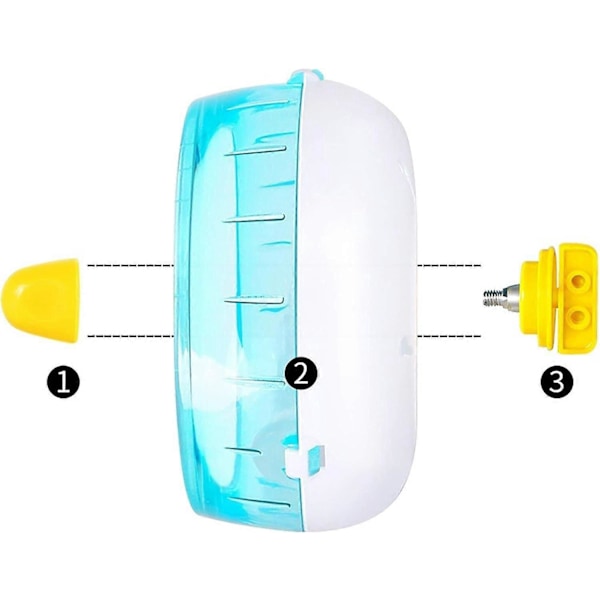 4.7-tommers Stille Hamster Treningshjul -- Premium PP-materiale, Stille Stort Spinner Løpehjul for
