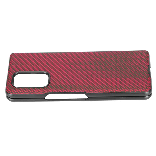 Kolfibertexturerat telefonfodral för Xiaomi MIX FOLD ABS Smartphone Skyddsfodral Röd