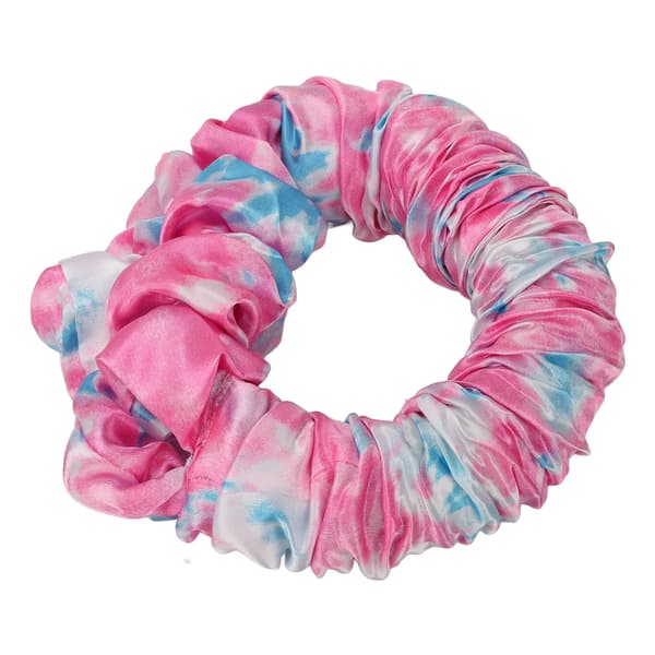 Krøllhårstrikk Varmeløs Myk Sovehårkrøller Rose Rød Tie Dyeing Krøllscrunchie