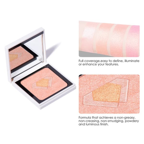 Profesjonell Highlighter Puder Ansiktskontur Brightener Ansikt Skjønnhet Sminkepuder#3