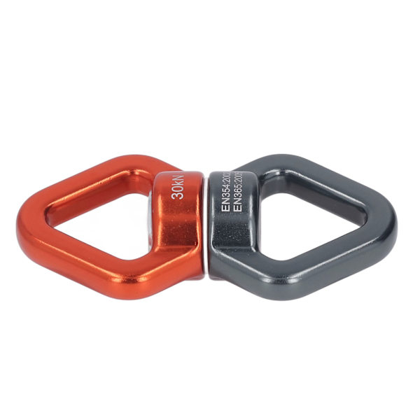 Swing Spinner 360 graders roterande 8-formad universell säkerhetsrotationsanordning för gunga utomhus orange och grå
