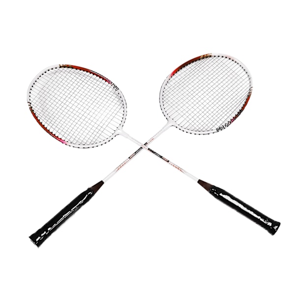 REGAIL Badminton Racket Par 2 Aluminiumlegering Lätt Bärbar Badminton Rackets för Inomhus Utomhus Röd