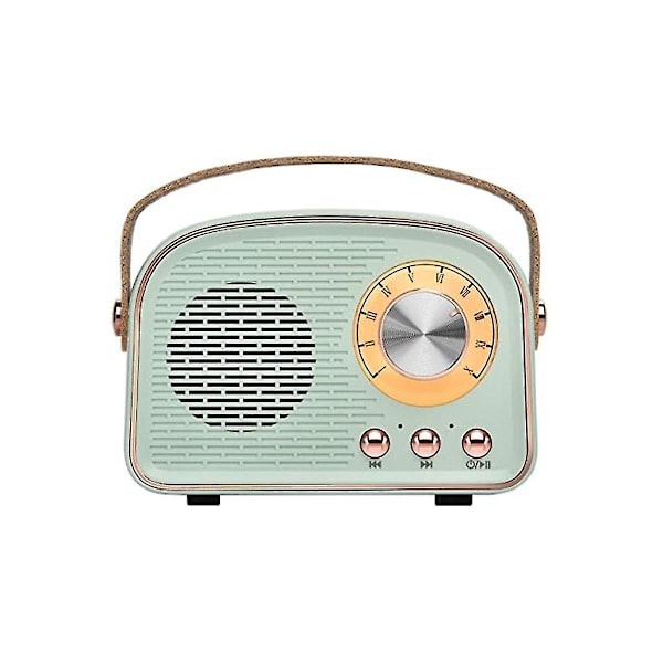 Trådlös Retro Bluetooth Högtalare Radio, Portabel Bluetooth Högtalare för Utomhusbruk Stöder Tws Pairing/u-