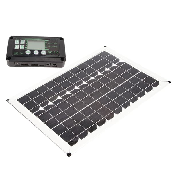 100W solpanelsæt 220W inverter MPPT-controller Dobbelt USB-udgang solopladningspanel til bil