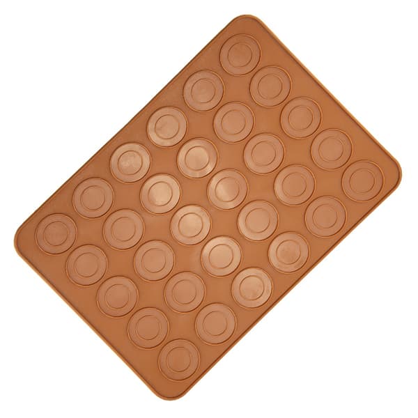 1 stk. 30 hullers rund form Macarons Måtte Silikone Macaron Plade Pude Kage Bageværktøj