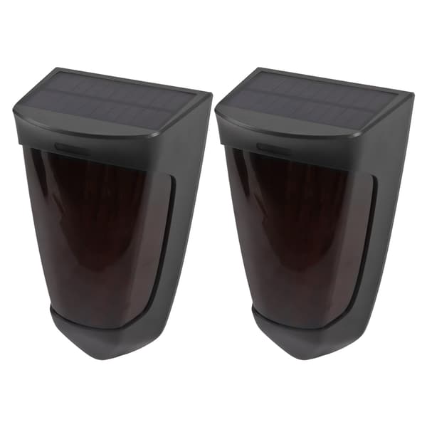 2 STK Smart Lyskontroll Solcellelys LED Utendørs Dekor Solcellelys Vanntett Solcelle Vegglampe