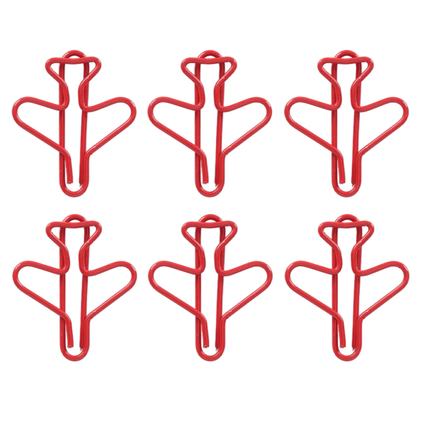 100 stk. Planformede papirclips Søde anti-slip multifunktionelle til notebooks Office File Organization