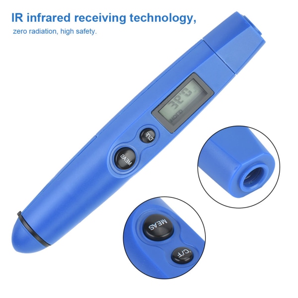 DT8250 Pocket LCD Digital IR Infrarød Berøringsfrit termometer -50℃~250℃