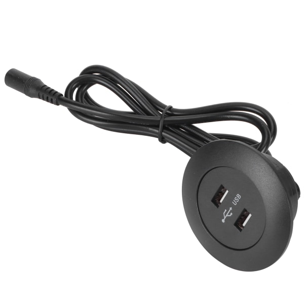 Dobbel USB2.0 ladekontakt Telefonlader for elektrisk hvilesofa Hjemmemøbler Deler Svart EU-plugg 100‑240V