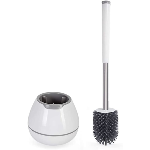 Silikon toalettborste set - Vit