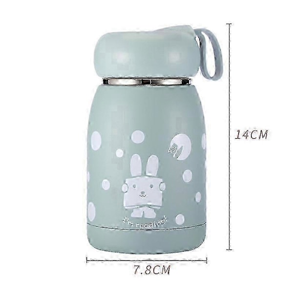 320 ml ruostumattomasta teräksestä valmistettu eristetty vesipullo, mini vesipullo ulkoiluun, sininen