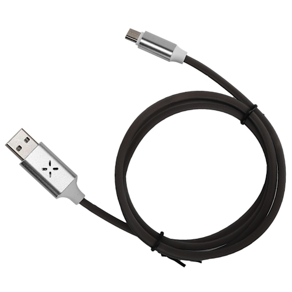 2,4A LED Hurtigopladningskabel Stemmestyring Flash USB til Type C Flydende Opladerledning