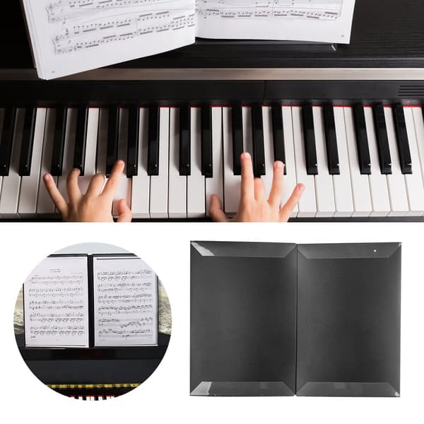 A4 Nodearkivmappe 6 Sider Klavermusik Node ABS Materiale Guitar Violin Udvidelsesklips