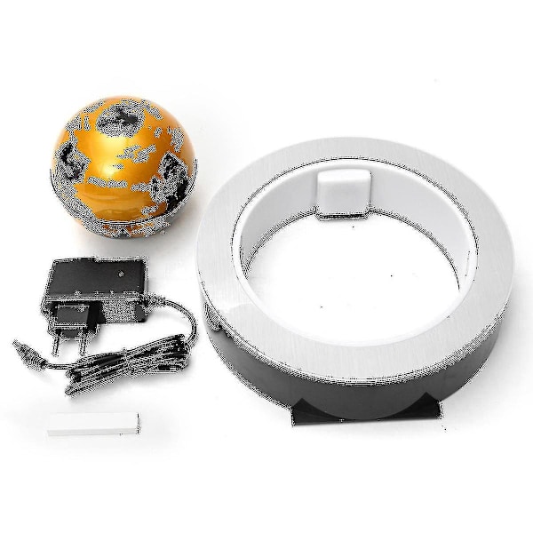 Levitoiva LED-maailmankartta - Antigravitaatiokelluva valo, useita värejä EU-pistoke MUSTA