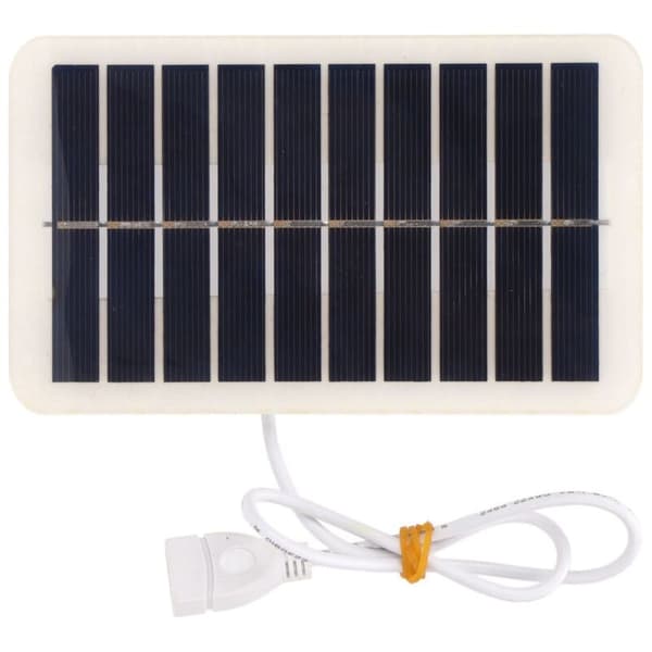 5V 2W 400mA Bærbart Solpanel med USB til Nødopladning Udendørs - Soloplader til Mobiltelefoner