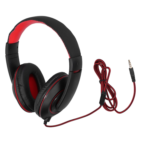 Gaming Headset med kablet kontroll - Gaming hodetelefoner med mikrofon for mobiltelefoner, PC-er og bærbare datamaskiner