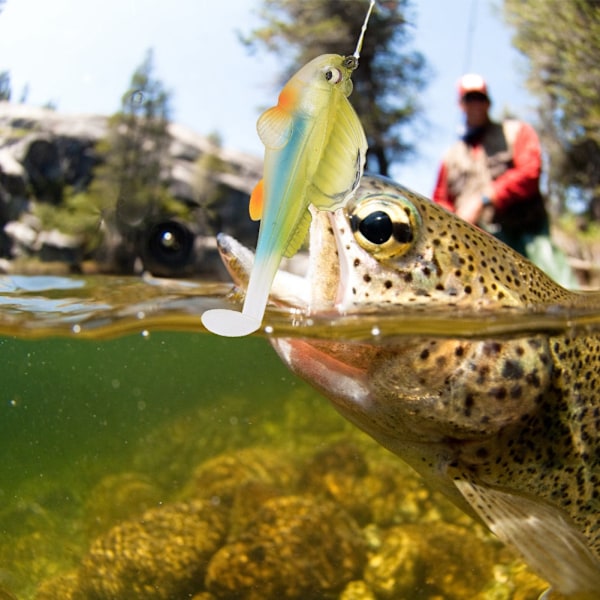 3 stk. Fat Head kunstig agn Swimbait fiske lokke sæt fiskegrej tilbehør005