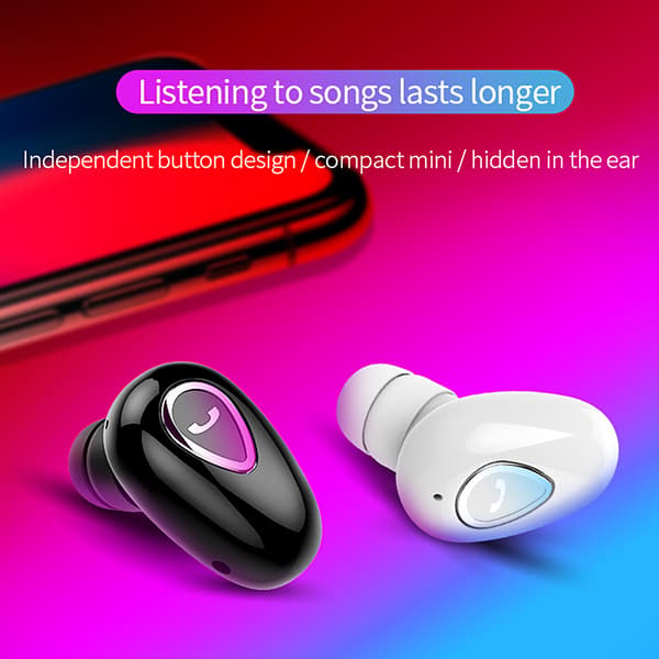 Trådløse Bluetooth 4.1 ørepropper Usynlige In-Ear Stereo Øretelefoner