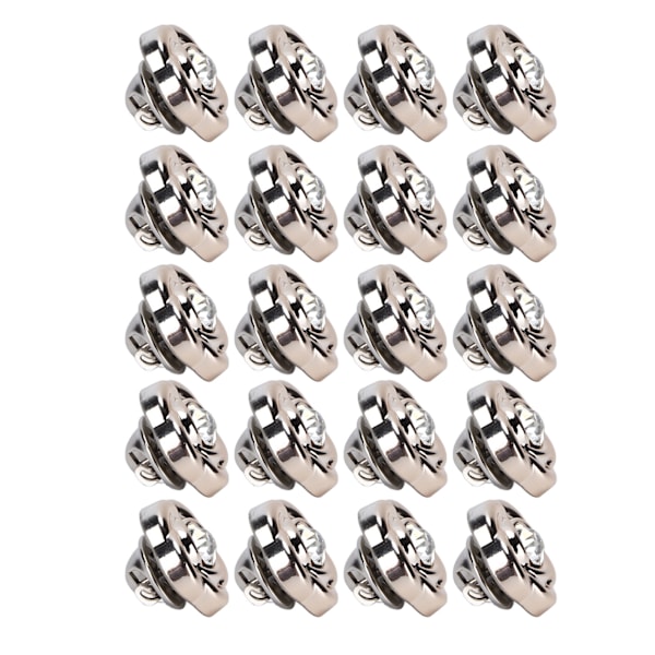20 stk metallknapper for sying, 18 mm, gjenbrukbare, enkle å fjerne, robuste, slitesterke, rustfrie, jean-knapper for bukser, skjørt, gensere